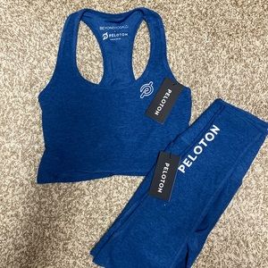Brand new, in bag with tags Beyond Yoga x Peloton spacedye set.
